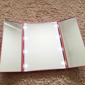 Rose Gold travel mirror